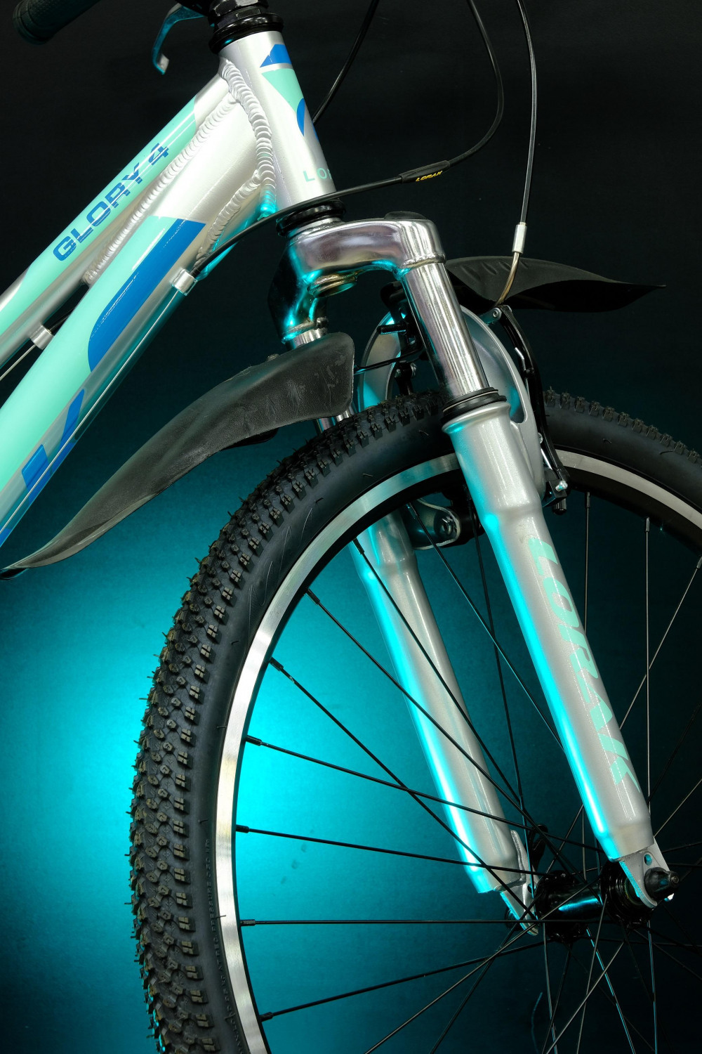 Lorak Glory 4 Серебристый/Бирюзовый рама 15 (на рост 141-160)